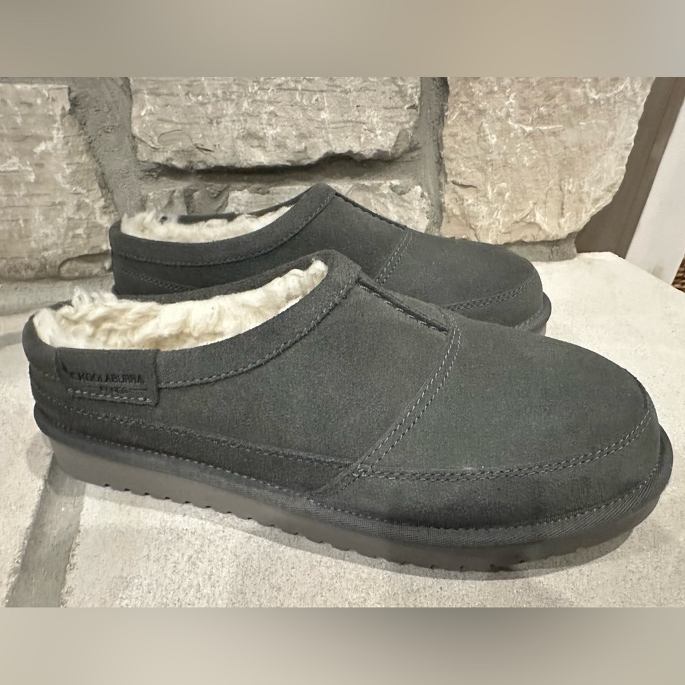 Koolaburra by Uggs Men's Gray Suede Slippers